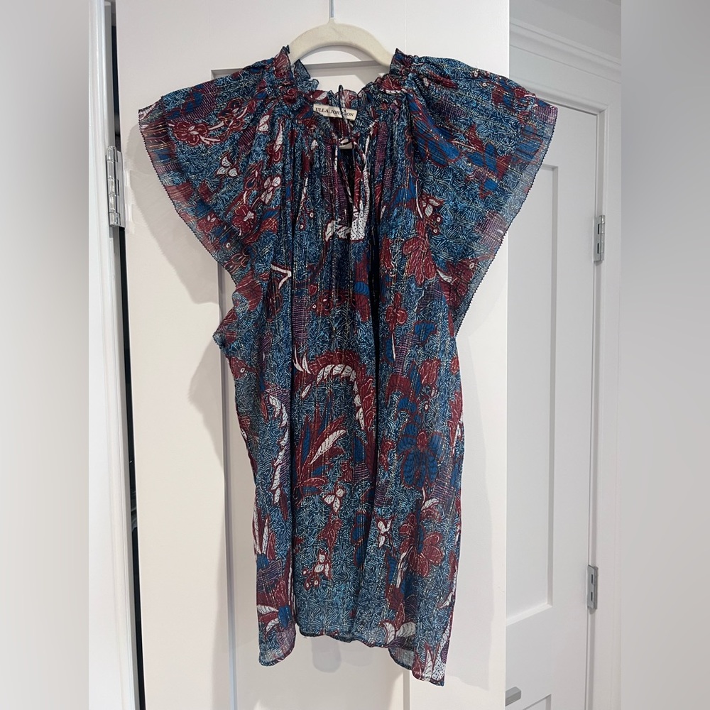 Ulla Johnson Ida Birds of Paradise blouse, size 8